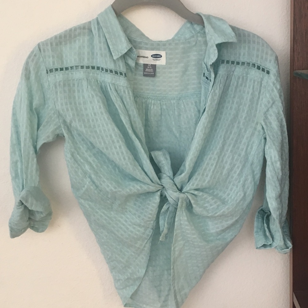Old Navy Blouse, Blue/Turquoise, Size Child Small